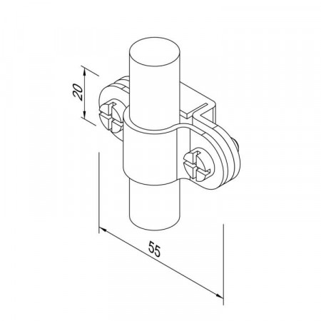 Кріплення Fix StZn блискавкоприймача D16