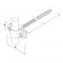 Кріплення Fix StZn блискавкоприймача D16